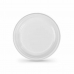 Set of reusable plates Algon White 20,5 x 20,5 x 2 cm (36 Units)