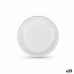 Zestaw talerzy wielokrotnego użytku Algon Biały Plastikowy (24 Sztuk)