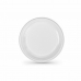 Zestaw talerzy wielokrotnego użytku Algon Biały Plastikowy (24 Sztuk)