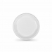 Újrafelhasználható tányérkészlet Algon Fehér Műanyag (6 egység)