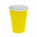 Újrafelhasználható poharak készlete Algon Sárga 48 egység 450 ml (10 Darabok)