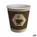 Σετ ποτηριών Algon Χαρτόνι Αναλώσιμα Καφές 20 Μονάδες (100 Τεμάχια)