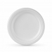 Σετ πιάτων Algon Αναλώσιμα Λευκό Ζαχαροκάλαμο 17 cm (24 Μονάδες)