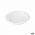 Set di piatti riutilizzabili Algon Bianco Plastica 20,5 x 20,5 x 3 cm (24 Unità)