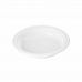 Set de platos reutilizables Algon Blanco Plástico 20,5 x 20,5 x 3 cm (24 Unidades)