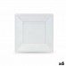 Újrafelhasználható tányérkészlet Algon Fehér Műanyag 18 x 18 x 1,5 cm (36 Rgység)