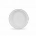 Set de platos reutilizables Algon Blanco Plástico 20,5 x 3 cm (36 Unidades)