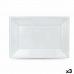 Zestaw talerzy wielokrotnego użytku Algon Biały Plastikowy Prostokątny 33 x 23 cm (36 Sztuk)