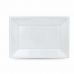Sett med gjenbrukbare tallerkener Algon Hvit Plast Rektangulær 33 x 23 cm (36 Enheter)