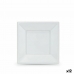Conjunto de pratos reutilizáveis Algon Branco Plástico 18 x 18 x 1,5 cm (24 Unidades)