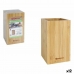Dåse til køkkenudstyr Quttin Bambus 10,5 x 10,5 x 18 cm (12 enheder)