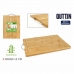 Cutting board Quttin Bamboo 38 x 28 x 1,8 cm (12 Units)