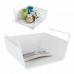 Basket for Kitchen Shelf Confortime Metal White 24,5 x 25 x 14 cm (6 Units)