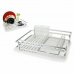 Afdrypningssstativ til køkkenvask Confortime Alluma Aluminium 43 x 32 x 12 cm (4 enheder)