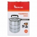 Set de Fiambreras Privilege Acero Inoxidable Apilable Acero 14 cm (6 Unidades) (3 pcs)