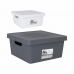 Storage Box with Lid Confortime 10 L With lid Squared (6 Units)