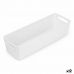 Multi-purpose basket Confortime White 38 x 12,7 x 9,5 cm (12 Units)