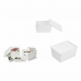 Οργανωτικό Κουτί με Δυνατότητα Τοποθέτησης σε Στοίβα Confortime Με καπάκι 17,5 x 13 x 8,5 cm (12 Μονάδες)