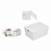 Stabelbar boks for organisering Confortime Med lokk 35 x 26 x 16 cm (6 enheter)