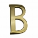 Letter EDM B Polished brass (10 cm)