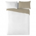 Bettdeckenbezug Naturals FUNDA NORDICA BICOLOR REVERSIBLE Reversibel Beige Weiß Doppelmatratze (240 x 220 cm)