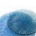 Flat plate Quid Mar de Viento Turquoise Glass (Ø 32 cm) (Pack 6x)