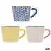 Cup Quid Pippa Multicolour Ceramic 350 ml (12 Units)