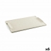 Snack tray Quid Mineral Gres Beige Ceramic 35 x 23 cm (6 Units)