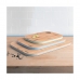 Bambusové Kuchyňské Prkénko Quid Modrý Dřevo (33 x 23 x 1,5 cm)