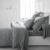 Fitted bottom sheet TODAY Essential Light grey 160 x 200 cm Grey 160 x 200