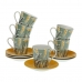 Set of 6 Cups with Plate Versa Elora Porcelain