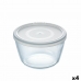 Cutie rotundă pentru prânz cu capac Pyrex Cook & Freeze 1,1 L 15 x 15 x 10 cm Transparent Silicon Sticlă (4 Unități)