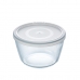 Runde Lunchbox mit Deckel Pyrex Cook & Freeze 1,1 L 15 x 15 x 10 cm Durchsichtig Silikon Glas (4 Stück)