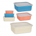 Set of Stackable Organising Boxes 3 Pieces Multicolour