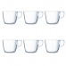 Комплект чаши за кафе части Luminarc 6 pcs Прозрачен (22 cl)
