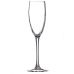 Coupe de champagne Ebro Transparent verre (160 ml) (6 Unités)