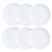 Σετ πιάτων Luminarc Diwali 6 pcs Λευκό Γυαλί 19 cm