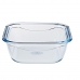 Hermetisk madkasse Pyrex Cook & Go 16,7 x 16,7 x 7 cm Blå 850 ml Glas (6 enheder)