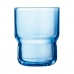 Glass Arcoroc Log Bruhs Blå Glass 6 Deler 160 ml