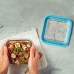 Viereckige Lunchbox mit Deckel Bormioli Rocco Frigoverre Future Durchsichtig Glas 750 ml (12 Stück)