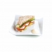 Flad Plade Quid Gastro Fresh Hvid Keramik Sandwich (8 enheder)