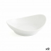 Vassoio per aperitivi Quid Gastro Fun Bianco Ceramica 14 x 11 cm (12 Unità)