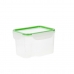 Hermetična Škatla za Malico Quid Greenery 1,8 L Prozorno Plastika (Pack 4x)