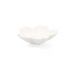 Tablett für Snacks Quid Select Weiß aus Keramik Blume (6 Stück) (Pack 6x)