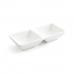 Pladanj za aperitive Quid Select Keramika Bijela 15 x 7 cm (12 kom.) (Pack 12x)