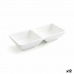 bandeja de aperitivos Quid Select Branco Cerâmica 15 x 7 cm (12 Unidades) (Pack 12x)