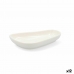 bandeja de aperitivos Quid Select Irregular Cerâmica Branco (12,5 cm) (Pack 12x)