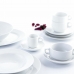 Plate Quid Basic Coffee Ceramic White (12,5 cm) (Pack 12x)