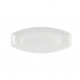 Serveringsfat Quid Gastro Hvit Keramikk 35,5 x 15,8 x 2,8 cm (6 enheter) (Pack 6x)