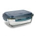 Lunchbox with Cutlery Comparment Quid Astral Glass 1,04 L (6 Units)